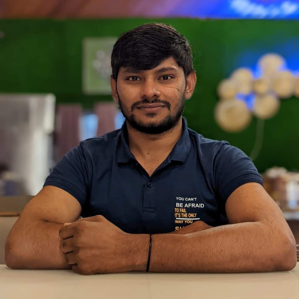 Portrait of Dinesh Kumar Prajapati, founder of JJ Service & Solutions and expert appliance repair technician.